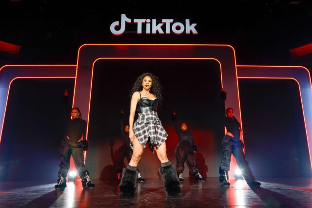 Ciara performing at the 2025 TikTok Awards