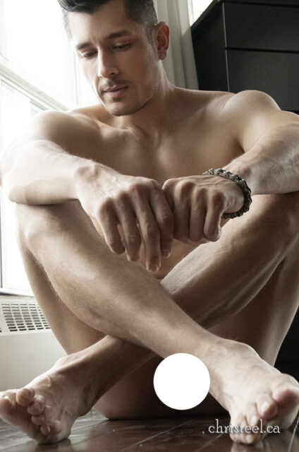 The male form captured by photographer Chris Teel