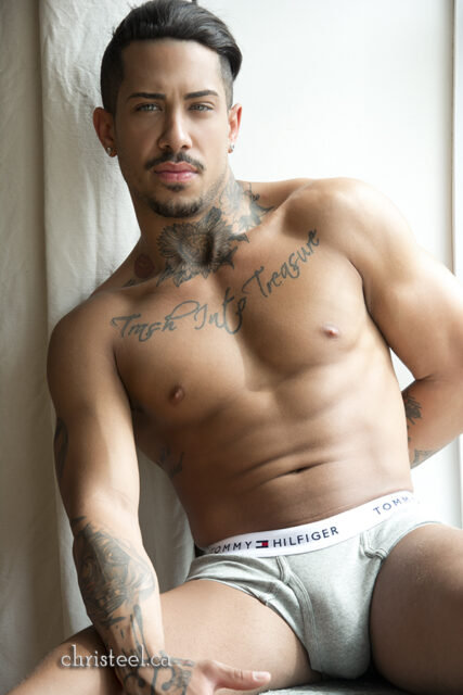 The male form captured by photographer Chris Teel