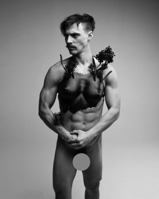 Photographer Dmytro Komissarenko reimagines the male form through surreal portraits that blend fantasy, intimacy, and introspection.