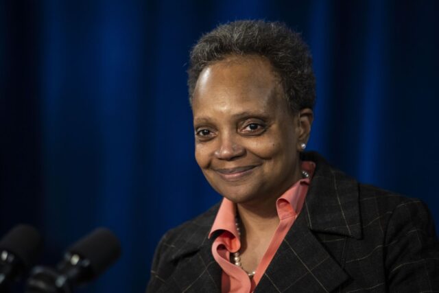 Mayor Lori Lightfoot on Tuesday touted Chicago’s economy in a speech to the City Club of Chicago. Ashlee Rezin/Sun-Times 