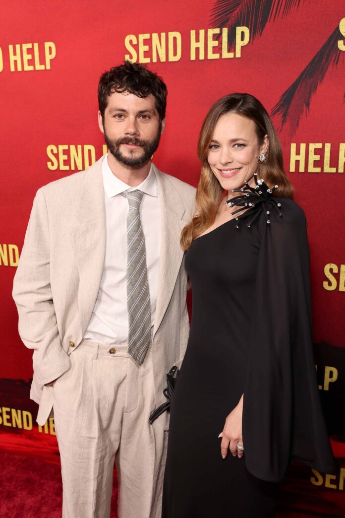 Dylan O'Brien and Rachel McAdams attend the 