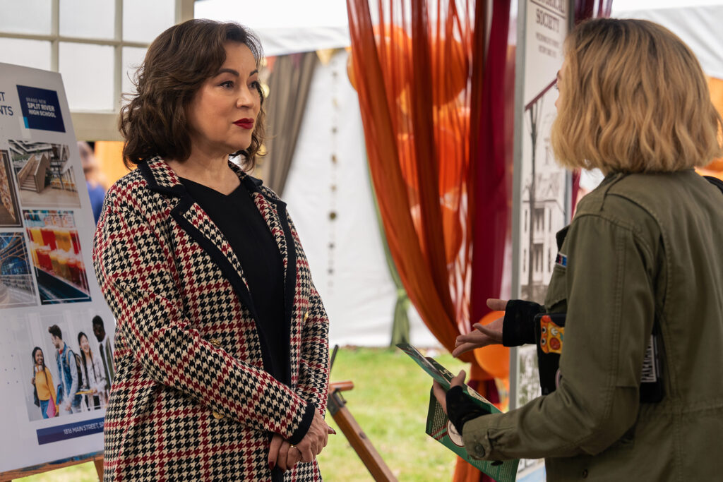 Jennifer Tilly in Season 3 of School Spirits (Paramount+)