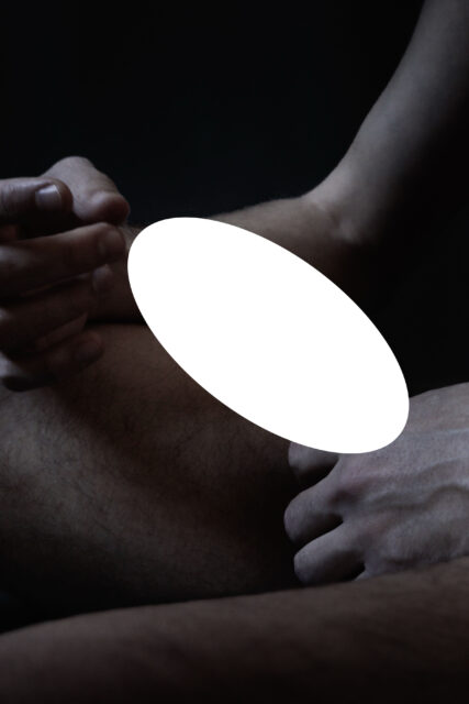 Photos of men sitting, spreading, and showing off by Sébastien of Etat D'Homme