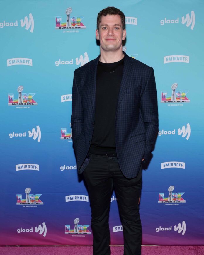 Carl Nassib attends the 5th Annual A Night of Pride with GLAAD and NFL on February 06, 2026 in San Francisco, California. (Photo by Rich Polk/Getty Images for GLAAD)