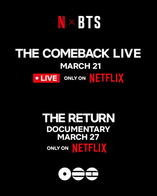 BTS reunites for a live Netflix comeback from Seoul and a feature documentary exploring their return, new album ARIRANG, and world tour.