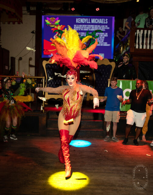 Chesley Polk’s Fat Tuesday Drag Show has become a Pensacola Mardi Gras staple, blending drag, community, and celebration.