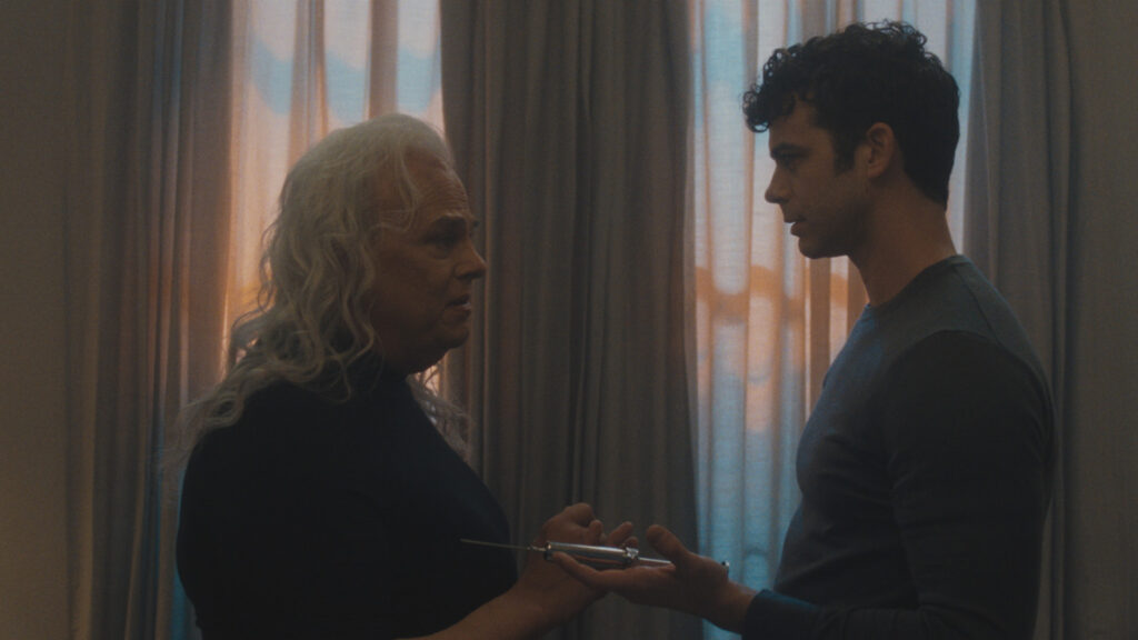 The Beauty -- "Beautiful Patient Zero" -- Season 1, Episode 6 (Airs Wed, Feb 11) -- Pictured (L-R): Rev. Yolanda as Clara Gardiner, Joey Pollari as Mike 2. CR: FX