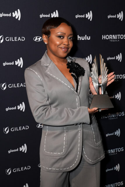 Quinta Brunson poses backstage during the 37th Annual GLAAD Media Awards at The Beverly Hilton on March 05, 2026 in Beverly Hills, California. 