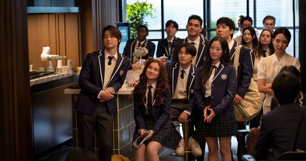 XO, Kitty. Gia Kim as Yuri Han in episode 301 of XO, Kitty. Cr. Courtesy of Netflix © 2026