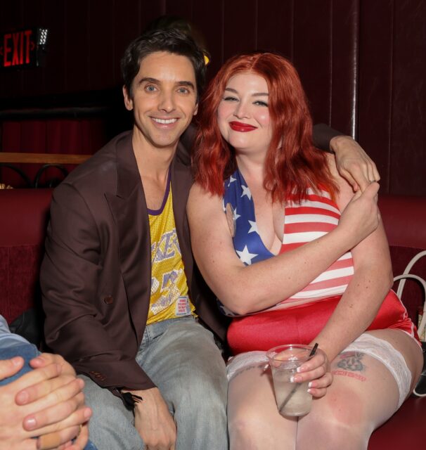 Paul W Downs and Megan Stalter. Photo: Shutterstock for Queerty