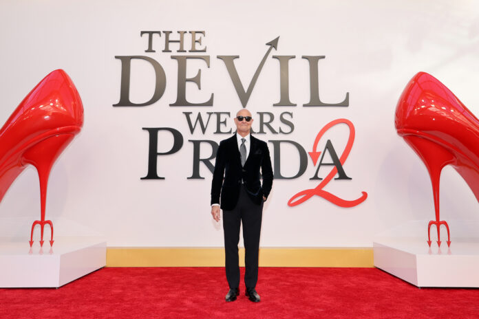 Stanley Tucci attends the world premiere of The Devil Wears Prada 2 at Lincoln Center in New York, New York on April 20, 2026. (Photo by Mike Coppola/Getty Images for 20th Century Studios )