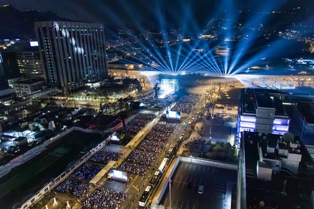 BTS The Comeback Live | Arirang at Gwanghwamun Square on March 21st in Seoul, Korea / BIGHIT MUSIC AND NETFLIX © 2026