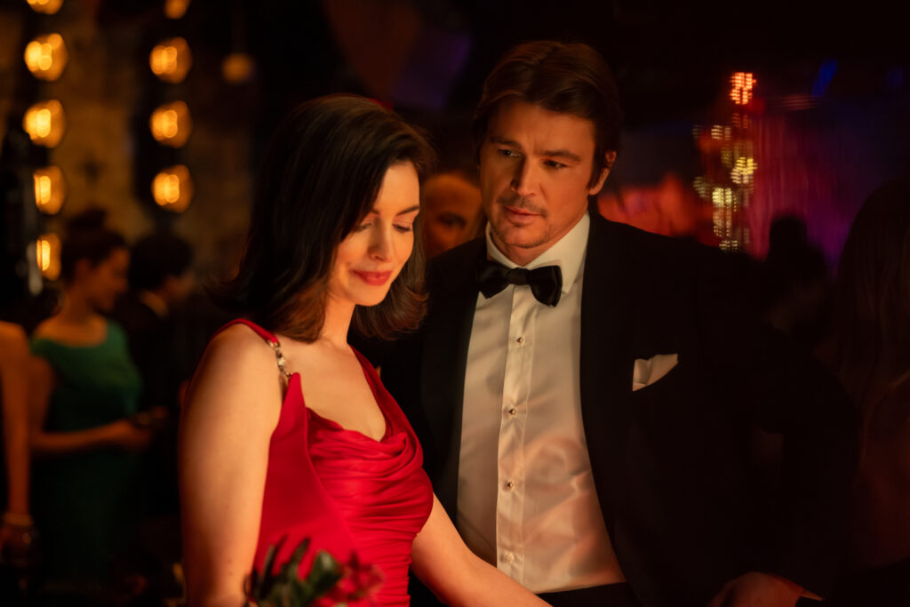 Anne Hathaway stars as Verity Crawford and Josh Hartnett as Jeremy Crawford in director Michael Showalter's VERITY, from Amazon MGM Studios.