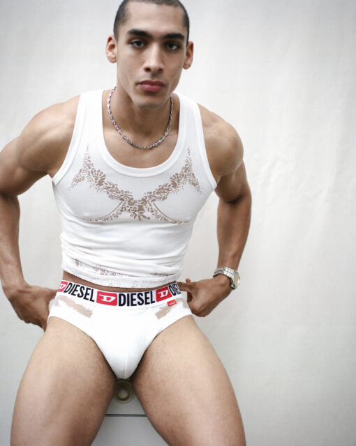 Diesel and Tinder launch a Pride 2026 campaign starring Gigi Goode, plus a queer-focused capsule collection and $200K LGBTQ+ donation.