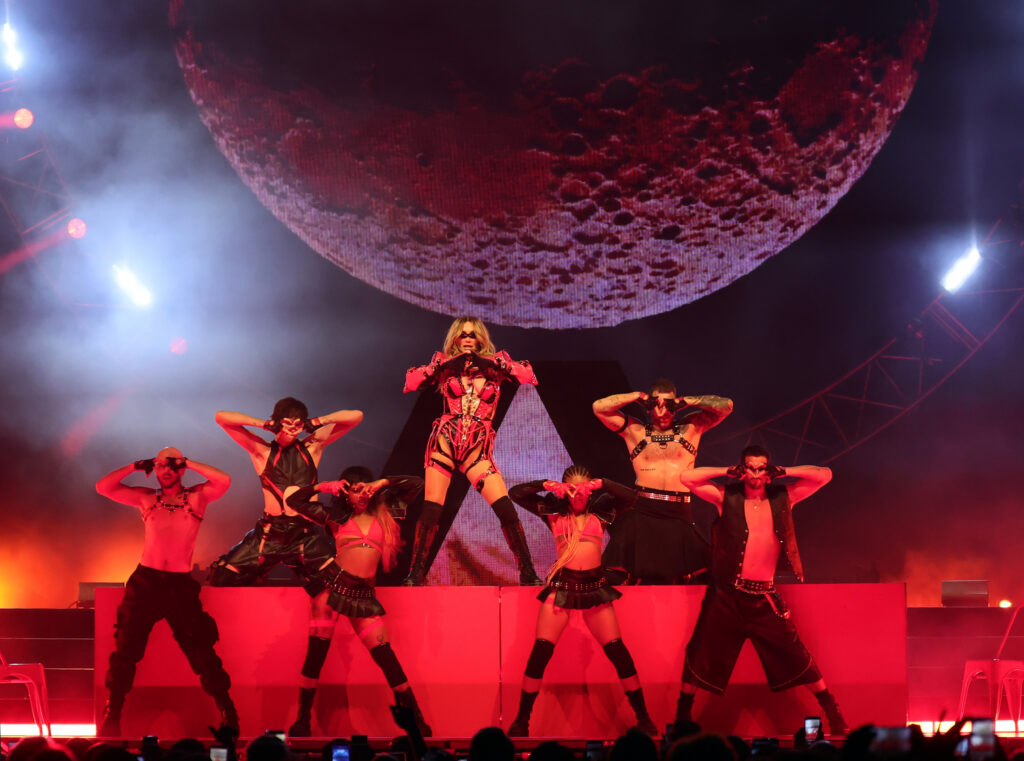 INGLEWOOD, CALIFORNIA - MAY 24: Kesha performs onstage during Kesha: The Freedom Tour at The Kia Forum on May 24, 2026 in Inglewood, California. (Photo by Emma McIntyre/Getty Images for Live Nation)