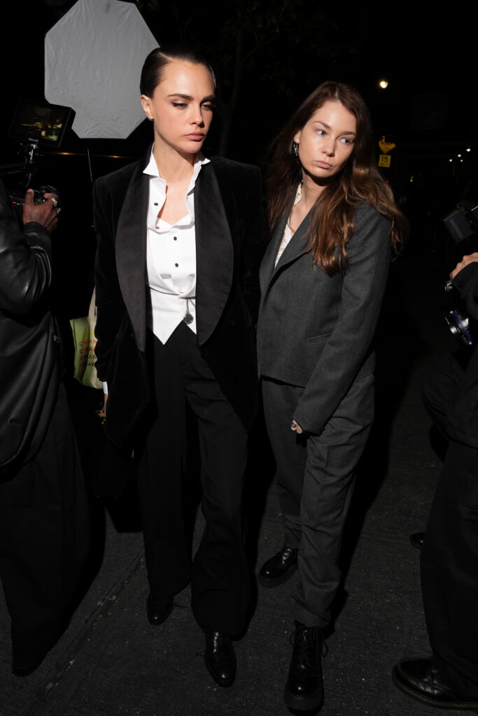 NEW YORK, NEW YORK - MAY 04: (L-R) Cara Delevingne and Minke attend the Saint Laurent Met Gala after party at People's on May 04, 2026 in New York City. (Photo by Ilya S. Savenok/Getty Images for Saint Laurent)