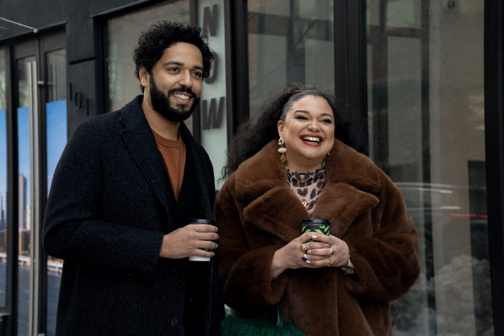 Survival of the Thickest S3. (L to R) Marouane Zotti as Luca and Michelle Buteau as Mavis Beaumont in Episode #301 of Survival of the Thickest S3. Cr. Vanessa Clifton/ Netflix © 2025