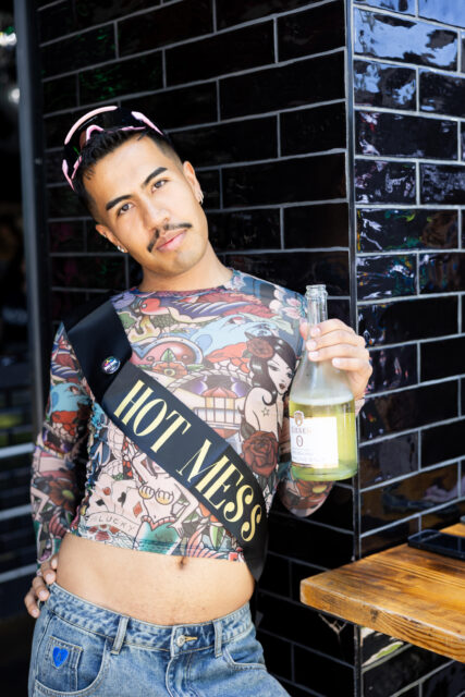 Guests enjoyed Giesen 0% Sparkling Brut at Pride House LA-WeHo World Cup Kickoff Weekend.