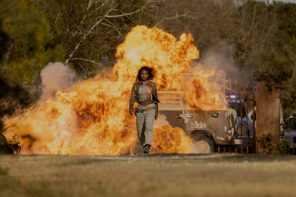 Outer Banks. Carlacia Grant as Cleo in episode 508 of Outer Banks. Cr. Jackson Lee Davis/Netflix © 2026
