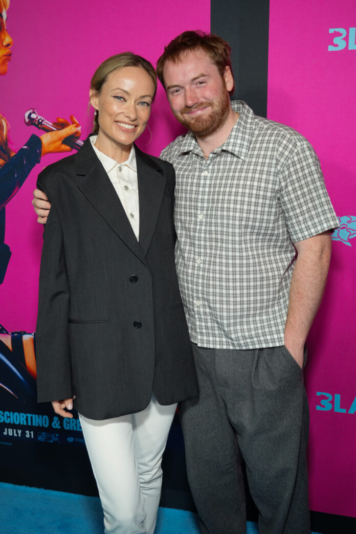 Olivia Wilde and Cooper Hoffman attend the I Want Your Sex LA Special Screening at DGA Theater on Tuesday, July 28, 2026 in Los Angeles.