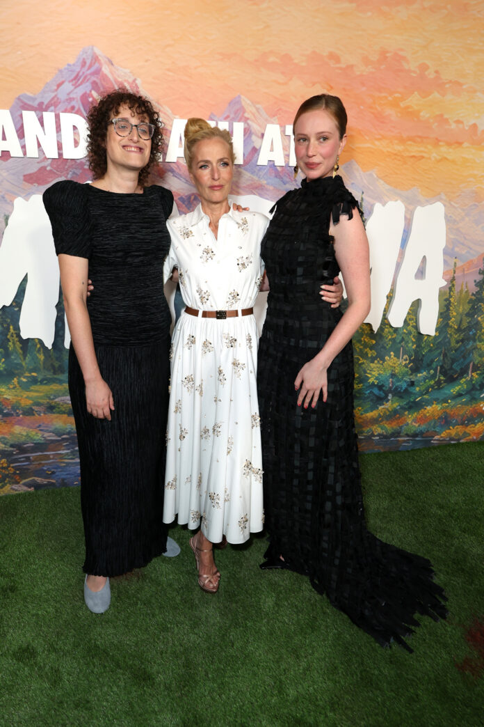 Jane Schoenbrun, Gillian Anderson and Hannah Einbinder seen at the Special Screening of Mubi's 