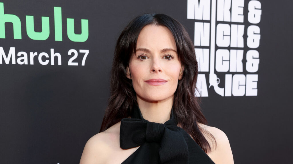 Emily Hampshire attends the west coast premiere of “Mike & Nick & Nick & Alice” with Beyond Fest and American Cinematheque at Aero Theater in Santa Monica, California on March 24, 2026. (Photo by Jesse Grant/Getty Images for 20th Century Studios)