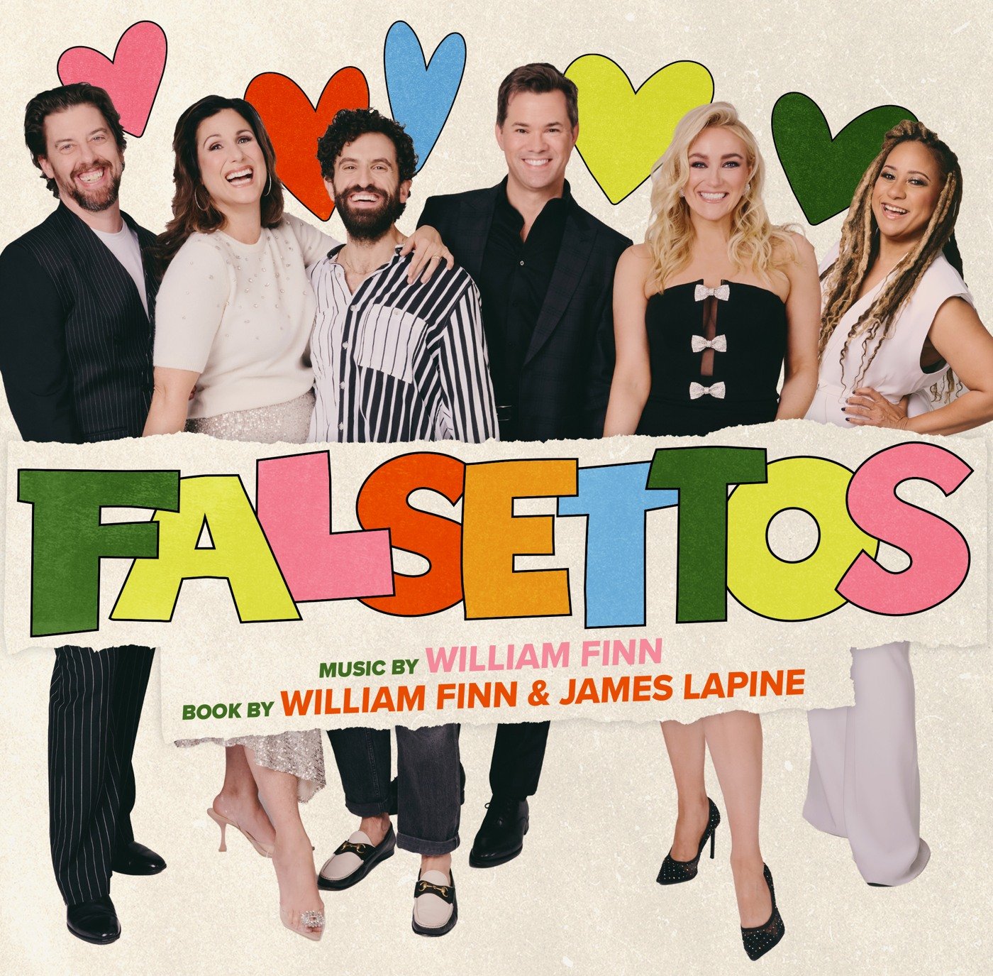 The adult cast of the 2016 Broadway revival reunites in official Falsettos concert artwork.